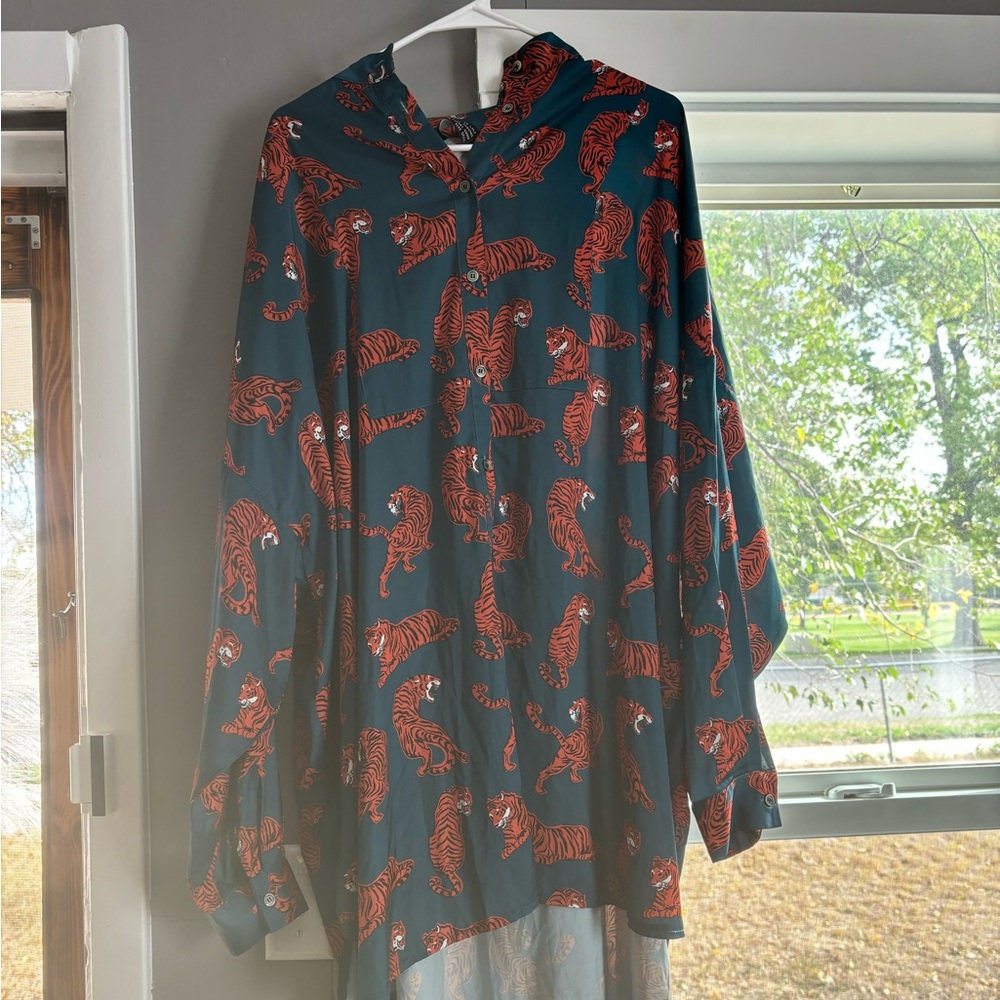 Dressed in LALA - Satin Playsuit in Wild Woman